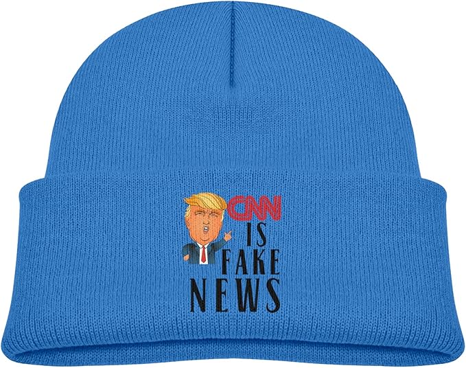 SBD14ZZU Unisex D.Onald T.Rump CNN is Fake News Children Hat Kids Soft
