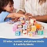 Melissa & Doug Ms. Rachel Wooden Learning Blocks 26 Letters Numbers Cards 18m+ view 8