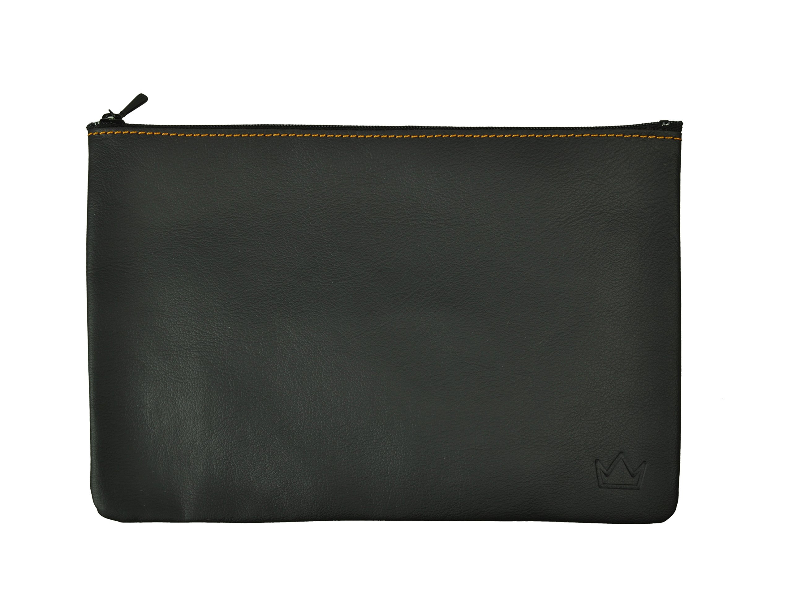 Lederprinz® | Cash Bag Black | Genuine leather money bag ladies and gentlemen | Made in Germany | Nappa leather | Handwork