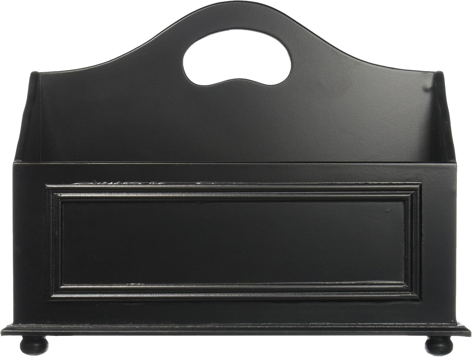 Designstyles Wood Magazine Rack, Black
