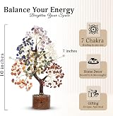 YATSKIA Seven Chakra Crystal Tree Bonsai Healing Stones Home Decor view 2