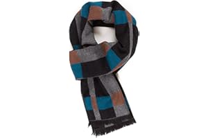 MELIFLUOS DESIGNED IN SPAIN Scarf for Men Reversible Elegant Classic Cashmere Feel Scarves for Fall Winter