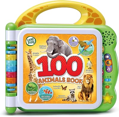 LeapFrog 100 Animals Book Baby Toy English French Bilingual Sounds