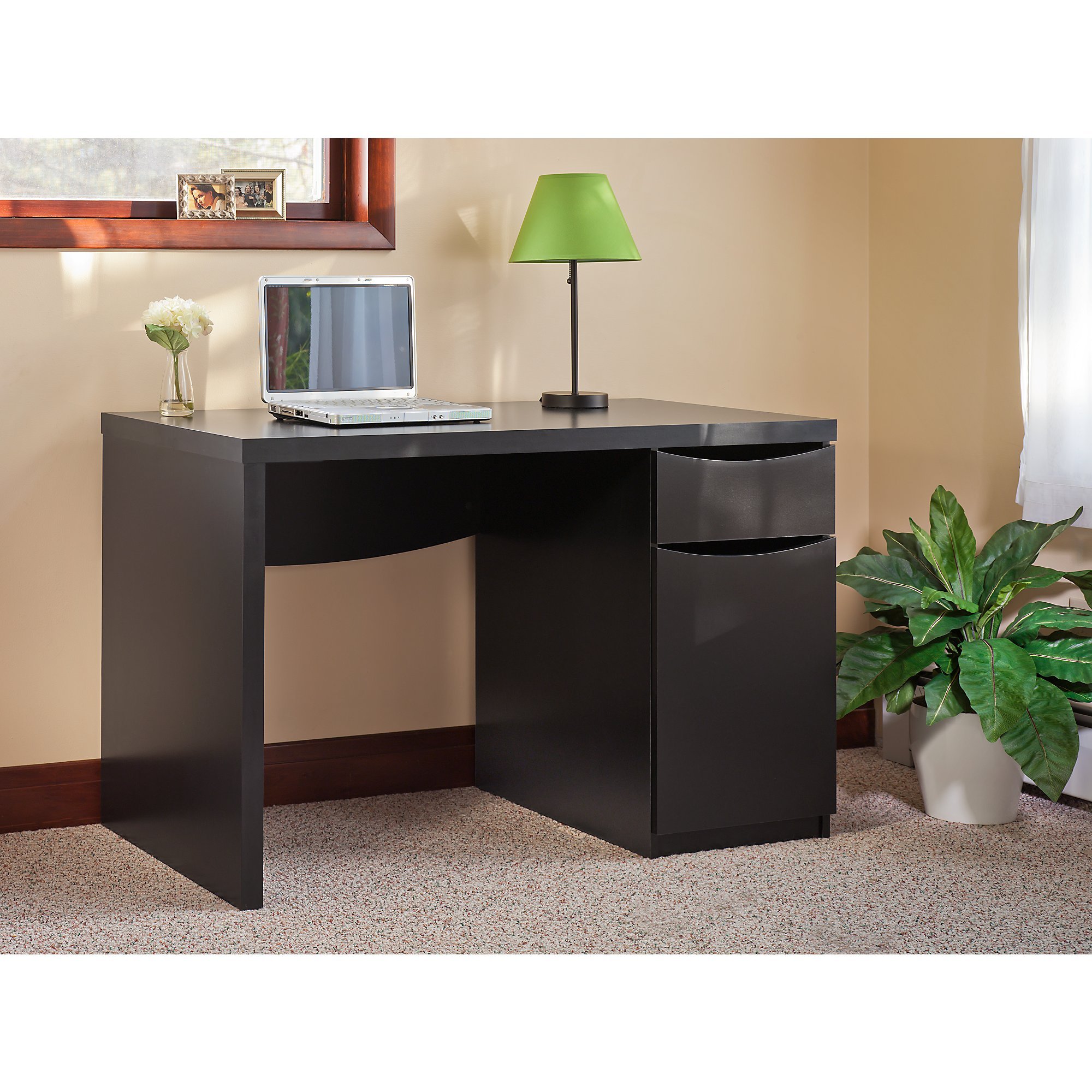 Bush Furniture Montrese Small Computer Desk in Classic Black eBay