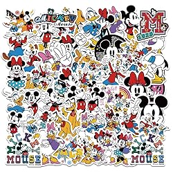 50pcs Mickey Mouse Stickers for Girl Water