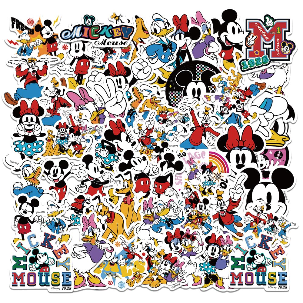 50pcs Mickey Mouse Stickers for Girl Water