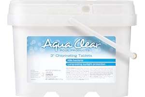 Aqua Clear™ Pool Products 3” Chlorinating Tablets 5 lb, Tablets Individually Wrapped