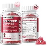 Berberine Supplement 1500mg,Sugar Free Berberine with Ceylon Cinnamon Gummies,Chromium,Turmeric, Fenugreek for Naturally Metabolism Balanced, Berberine HCl from Indian Barberry Extract, 120 Cts
