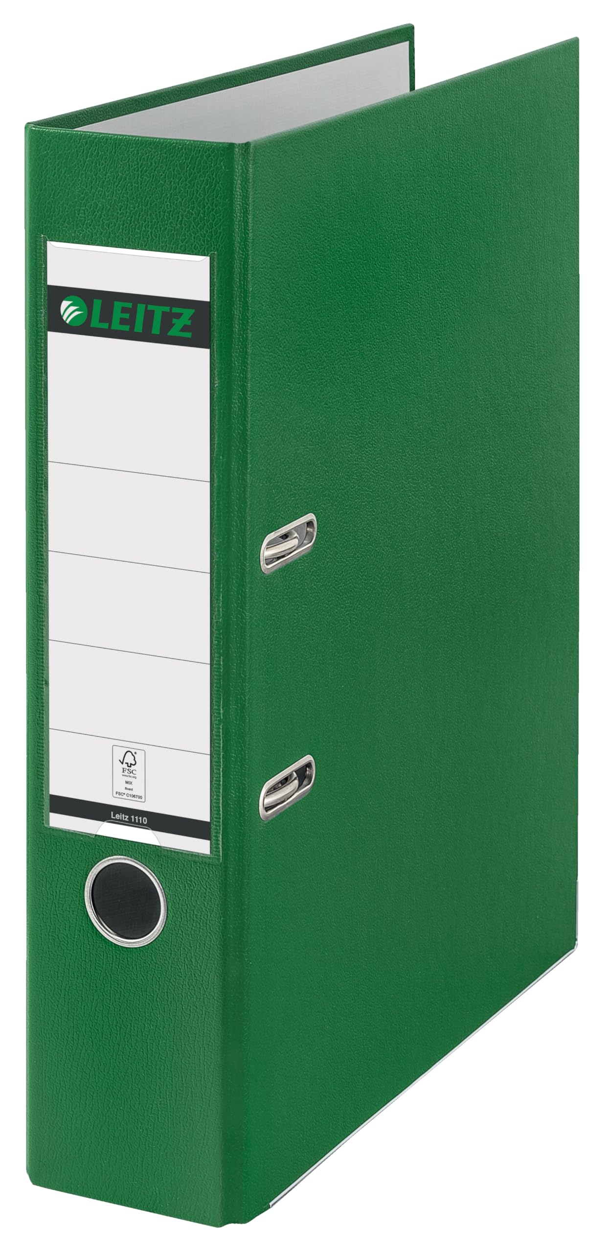 Leitz 80mm Foolscap 180 Degree Plastic Lever Arch File Spine - Green