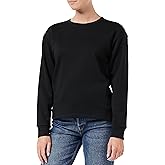 A｜X ARMANI EXCHANGE Women's French Terry Embossed Logo Pullover Sweatshirt