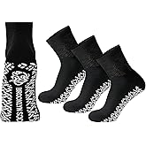 Non-Skid Cotton Ankle Socks, Non-Binding Neuropathy Diabetic Quarter Socks, 3-6 - 12 Pairs Pack