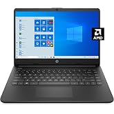 HP 14 Laptop, AMD 3020e, 4 GB RAM, 64 GB eMMC Storage, 14-inch HD Display, Windows 10 Home in S Mode, Long Battery Life, Microsoft 365, (14-fq0020nr, 2020)