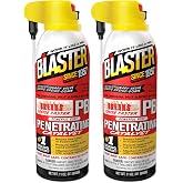 PB Blaster Penetrating Oil Spray, 11 oz Aerosol Cans (2-Pack) &ndash; Rust Remover &amp; Bolt Loosener for Stuck Nuts, Bolts &amp; Rusted Parts &ndash; Penetrating Catalyst for Automotive &amp; Mechanical Use