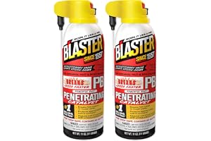 PB Blaster Penetrating Oil Spray, 11 oz Aerosol Cans (2-Pack) – Rust Remover & Bolt Loosener for Stuck Nuts, Bolts & Rusted P