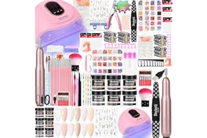 MAJOR DIJIT Acrylic Nail Kit–Starter Nails Kit Acrylic Set Acrylic Powder & Liquid with Nail Drill U V Light Acrylic with Everything for Beginners Acrylic Nail Set Full Acrylic Nail Supplies