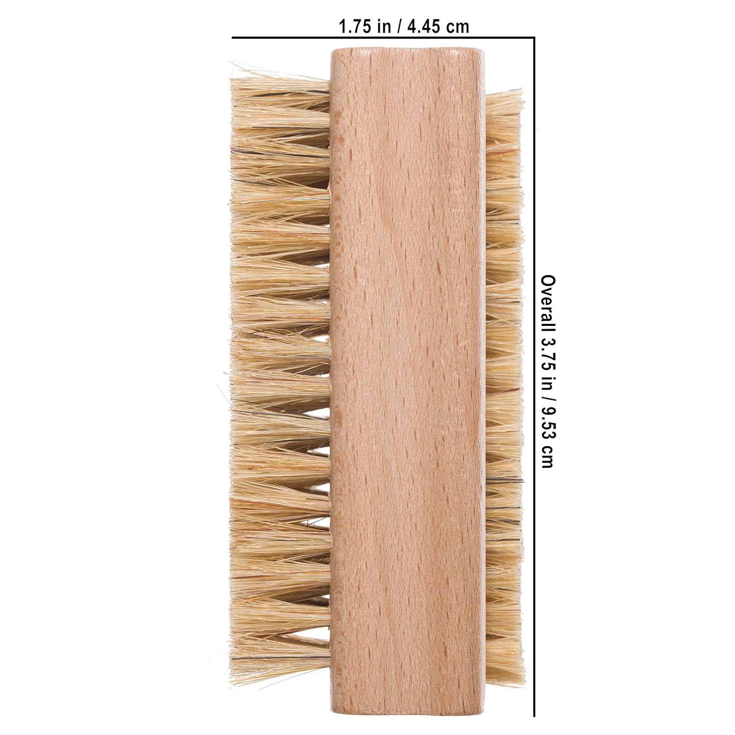 Redecker Natural Pig Bristle Nail Brush with Untreated Beechwood Handle, 3-3/4-Inches : Beauty