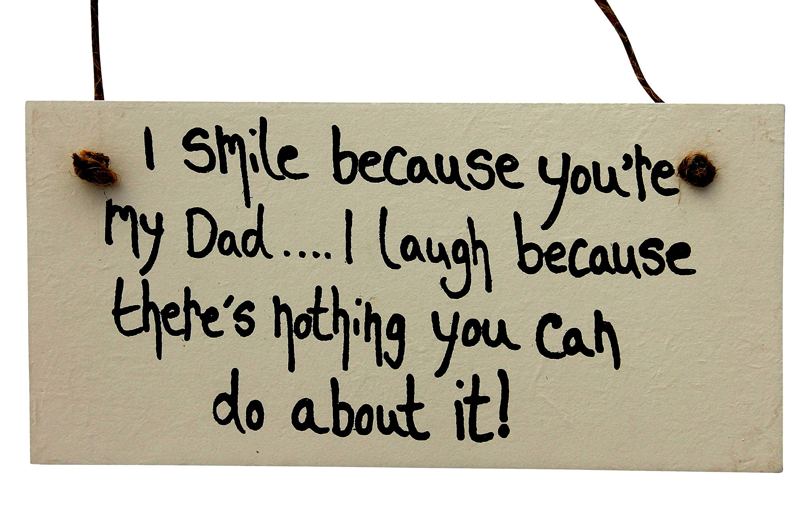MadeAt94 Handmade Wooden Plaque Gift for Dad Grandad Fathers Day Sign Birthday