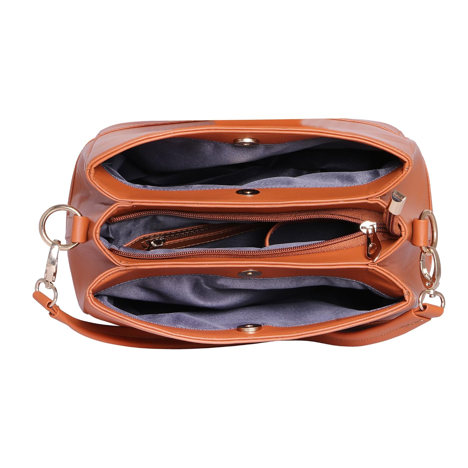 women marks women's pu handbag, 6x9-inch(orange)