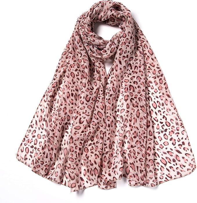 Women Fashion Leopard Pattern Animal Print Shawl Scarf Wrap