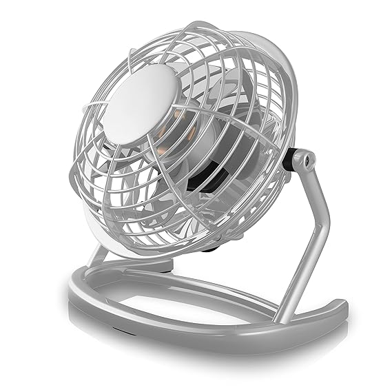 CSL - USB Ventilator | Tischventilator/Fan/Lüfter | optimal für den Schreibtisch inkl. An/Aus-Schalter | PC/MAC/Notebook | in