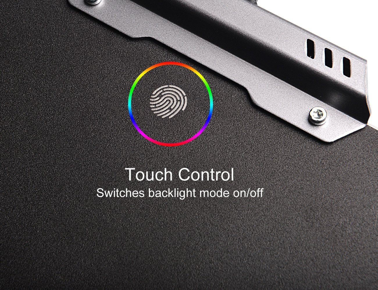 LED RGB Gaming Mouse Pad - Hcman Comfortable Lighting Hard USB Wired Colorful Waterproof Mice Mat for Computer PC & Mac Gamers (Black)