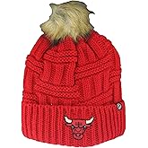ZHATS NBA Womens NBA Officially Licensed Women's Beanie Faux Fur Pom