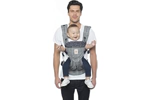 Ergobaby Omni 360 All-Position Baby Carrier for Newborn to Toddler with Lumbar Support (7-45 Pounds), Stardust 6.18x9.13x10.43 Inch (Pack of 1)