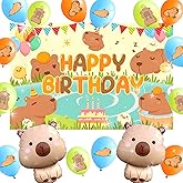 LaVenty Capybara Birthday Decoration Capybara Photo Background Capybara Birthday Party Backdrop Balloon Banner