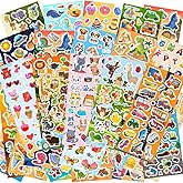 48 Sheets Stickers for Kids, Cute Stickers Variety Pack for Scrapbooking, Teachers Classroom Prizes, Goodie Bag Stuffers Incl