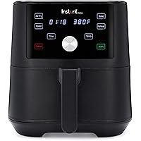 Instant Vortex 4-in-1 Basket Air Fryer with 4 Customizable One-Touch Cooking Programs, Digital Touchscreen, Large Non…