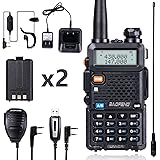 BaoFeng UV-5R Ham Radio BaoFeng Radio with Extra 1800mAh Battery and TIDRADIO 771 Antenna Two Way Radio Includes Full Kit Bao