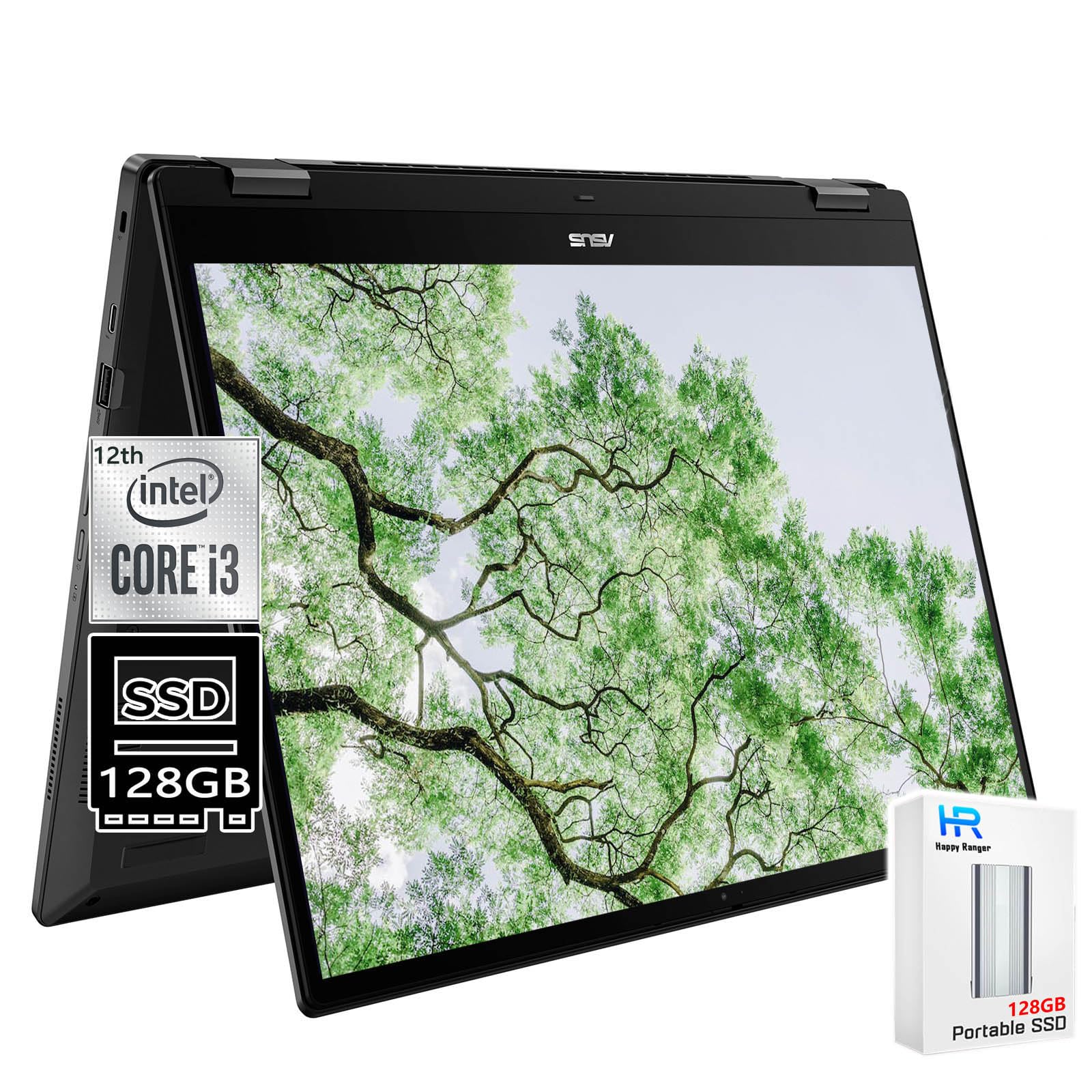 ASUS Chromebook Touchscreen Laptop 2in1 Tablet - 16inch FHD+ Display - Intel Core i3-1215U - 8GB RAM - 256GB SSD - Backlit Keyboard - FHD Webcam - School Student Kid - Google Chrome