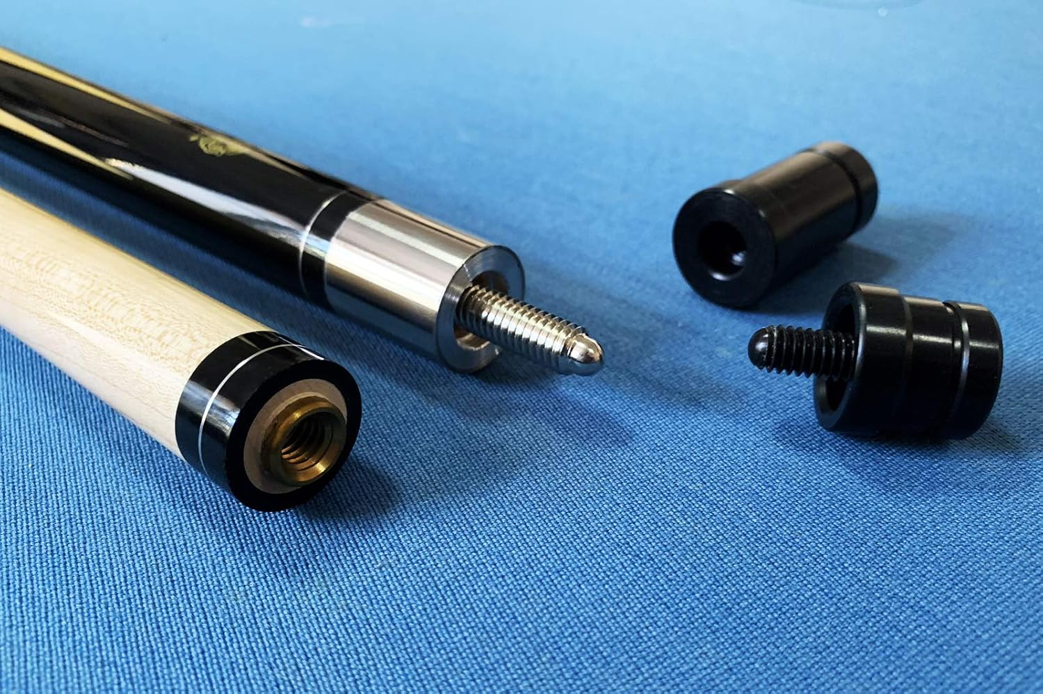 fast shipping to you TaiBA 2Piece Pool Stick + Hard Case, 13mm Tip, 58', Linen Wrap, Hardwood