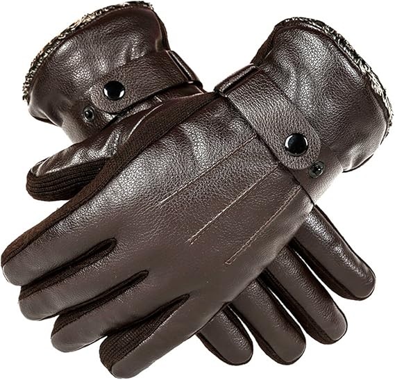 Amazon 手袋 メンズ Puレザー 裏起毛 暖かい 防風 防寒 おしゃれ 秋冬 バイク 自転車 プレゼント カジュアル フリーサイズ Seranier 手袋 通販