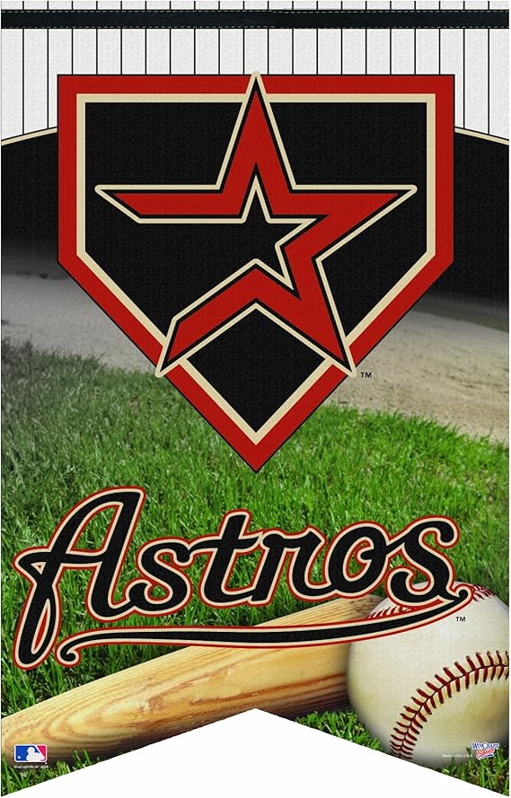 Amazon.com : MLB Houston Astros Premium Felt Banner 17-by-26 inch ...