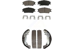 Transit Auto Front Rear Ceramic Brake Pads And Drum Shoes Kit Replacement For 2003-2005 Hyundai Accent KCN-100414