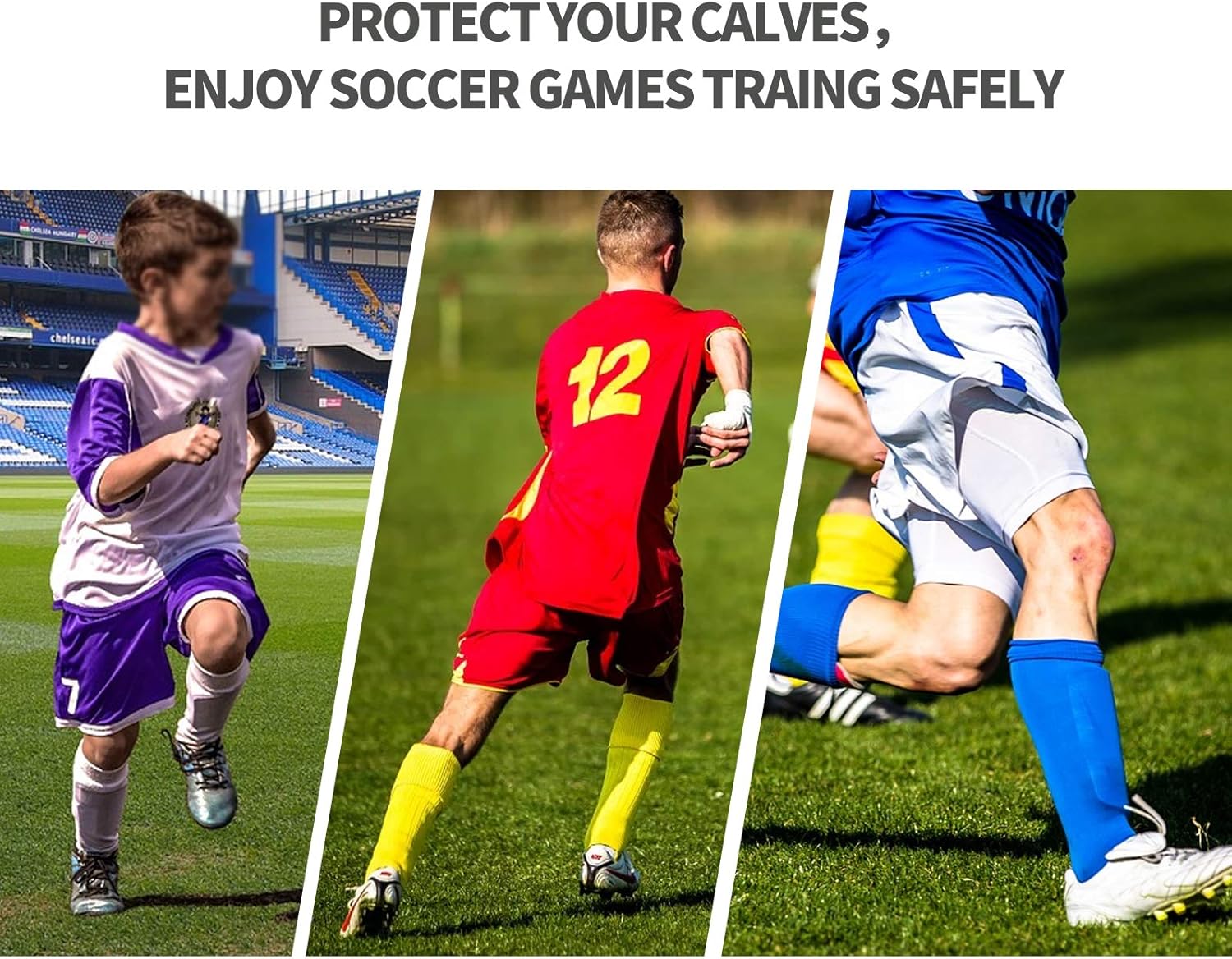 Antoyo Soccer Shin Guards, Slip and Slide Protective Soccer Gear for Toddler and Adults, Padded Shin Protection Equipment with Ankle Support and Adjustable Straps for Comprehensive Protection : Sports & Outdoors