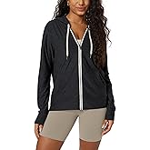 ODODOS Women's Full-Zip Hoodie - odSTRATUM Tech Ultra Soft Outfit UPF 50+ Performance Hooded Jacket with Pockets