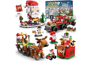 COOLTUNE Advent Calendar 2024 Kids, 24 Days Christmas Building Blocks Playset Countdown Daily Surprise, STEM Toy Xmas Gifts Party Favors Stocking Stuffers for 6 7 8 9 10-12 Year Old Boys Girls Advent Calendars