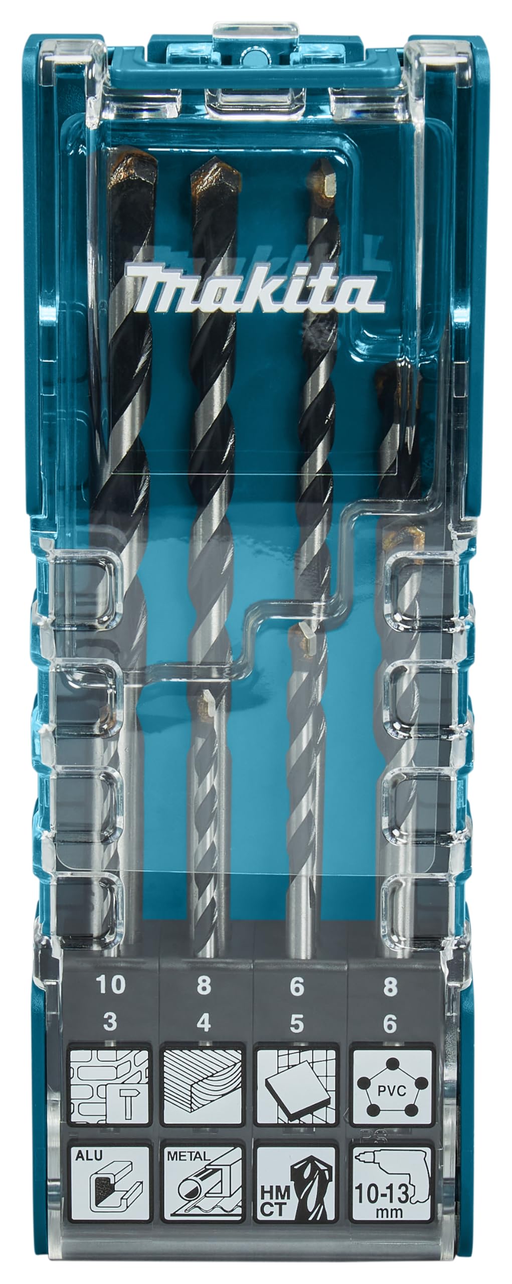 Makita E-15855 TCT 8 Piece Drill Bit Set