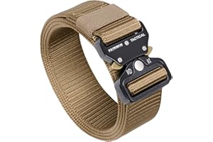 FAIRWIN Tactical Belt 1.5 Inch Belts for Mens Nylon Web Work Belt with Heavy Duty Buckle