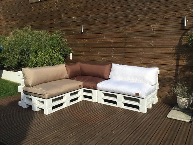 Palettenkissen Palettenauflage Sitzkissen Palettensofa Kissen Euro Polster Paletten Outdoor MH-GD02 (120x80x15 cm Sitzkissen,