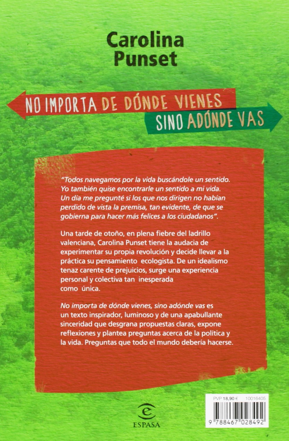 No importa de dónde vienes, sino adónde vas FUERA DE COLECCIÓN Y ...