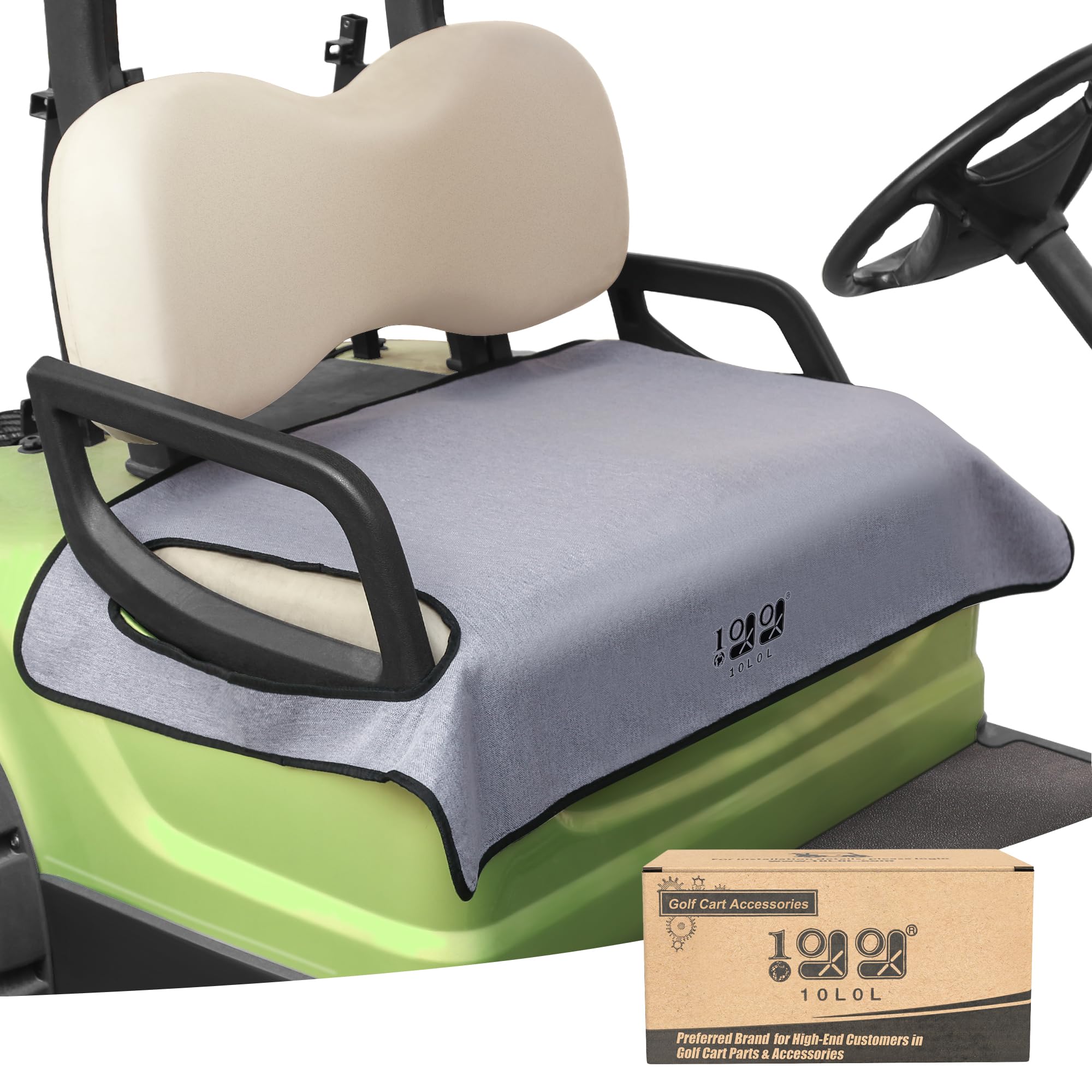 Photo 1 of 10L0L Golf Cart Seat Covers/Seat Blanket for Yamaha G2, G8, G9, G16, G19, G22, G29, Breathable Seat Towel/Seat Cushions with Non-Slip Backing, All-Season Comfort - Gray