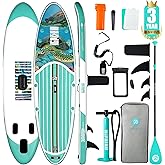 Niphean Inflatable Stand Up Paddle Board with SUP Accessories, Anti-Slip EVA Deck, 10’6’’ Inflatable Paddle Boards for Adults & Youth of All Skill Levels