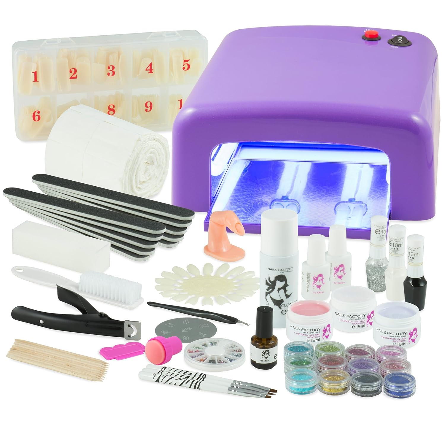 Outlet Kit Debutant Professionnel Pour Pose De Gel Uv Violet