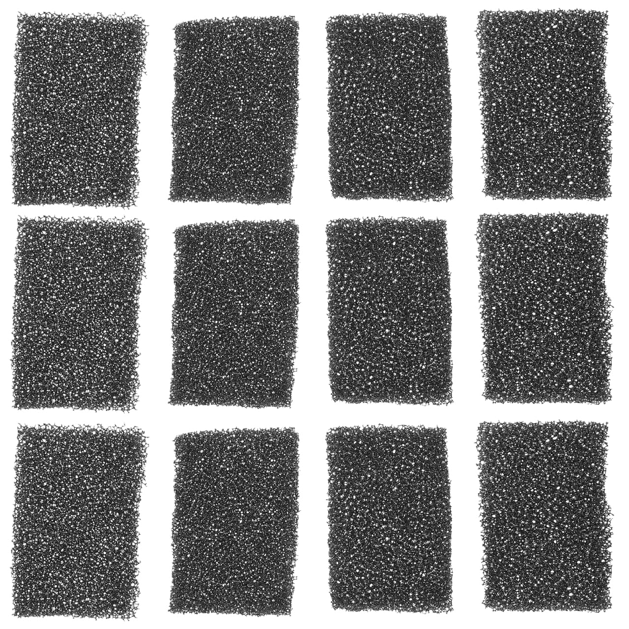 Mobestech 16Pcs Special Effects Makeup Sponge Black Pu Reusable Stipple Sponge for Realistic Scars Wounds Halloween Cosplay Facial Makeup