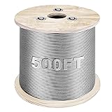 BLIKA 500FT 3/16" Stainless Steel Cable, 304