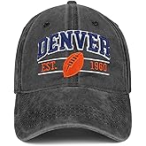 Football Hat for Men Women Vintage Embroidered City Hats Apparel Gifts Classic Baseball Cap