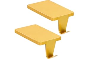 Palonu 4 Pcs Gold Christmas Stocking Holders, Heavy Duty Mantle Hangers Cast Iron Hanging Hooks with Non-Slip Pad,Christmas Ornaments Xmas Holiday Decoration Shelf Window Fireplace Mantel Décor